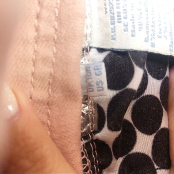 BODEN | Pink Blush Zipper Accent Slim Pants Size 6 - Picture 8 of 8